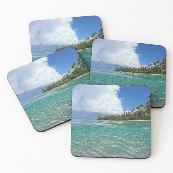 Item preview, Tropical island coast and sand underwater designed and sold by Seaphotoart.
