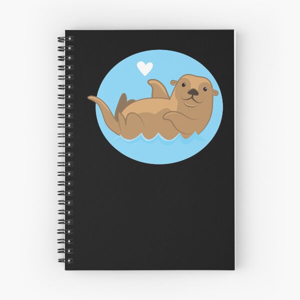 Item preview, cute little otter swimming circle designed and sold by jazzydevil.