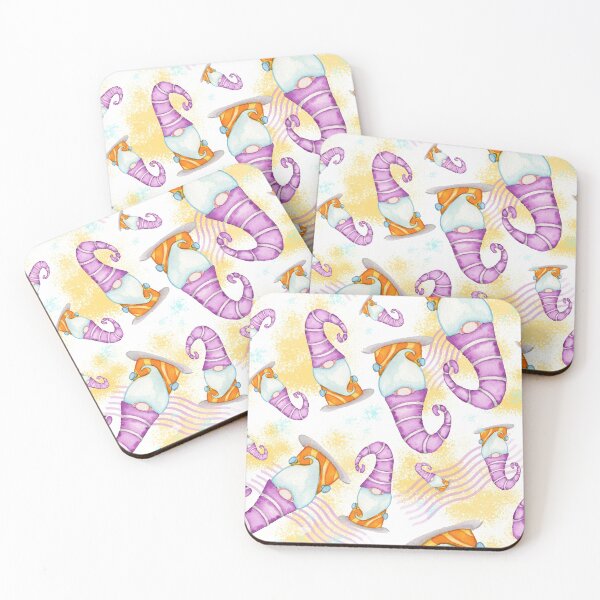 Item preview, Yellow & Purple Christmas Gnome designed and sold by bellamells.