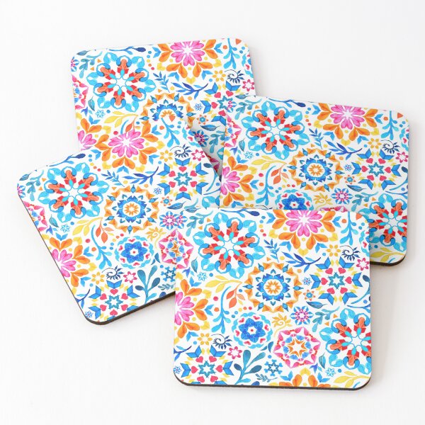 Item preview, Watercolor Kaleidoscope Floral - brights designed and sold by micklyn.