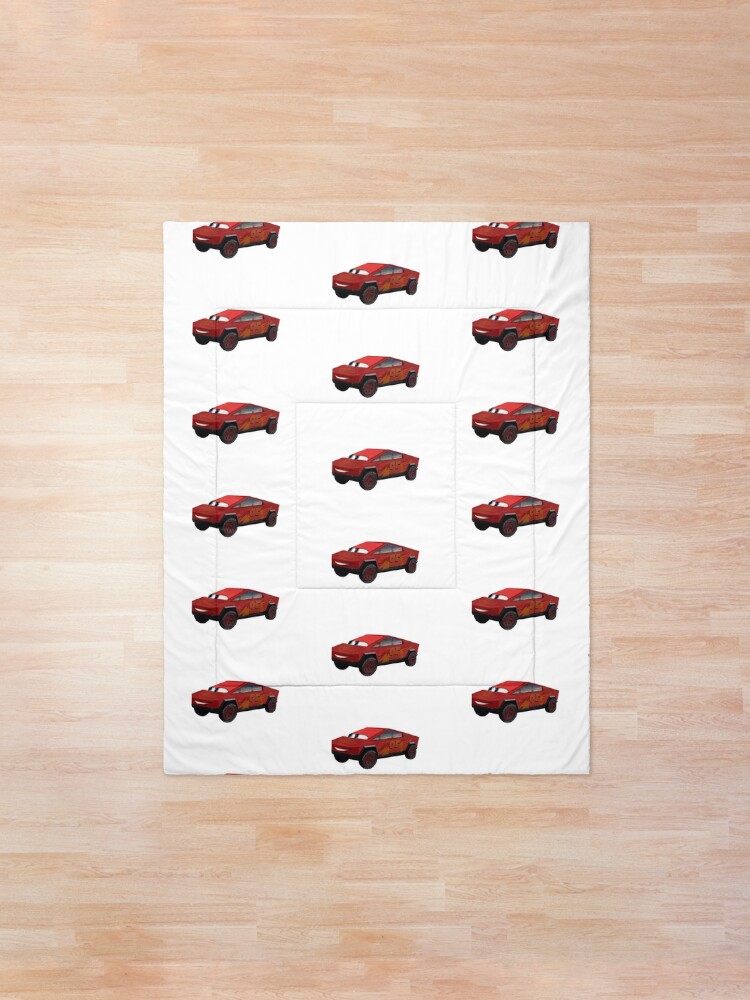 Lightning Mcqueen Cybertruck Comforter By Hangloosedraft Redbubble