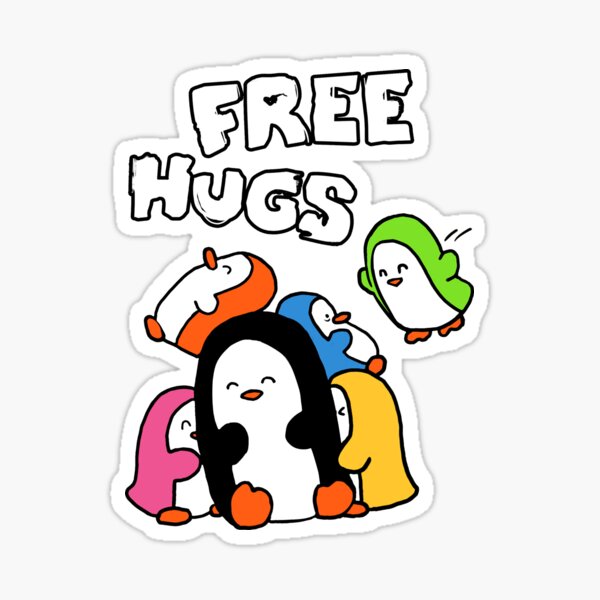 Humphrey & Friends - Free Hugs Sticker