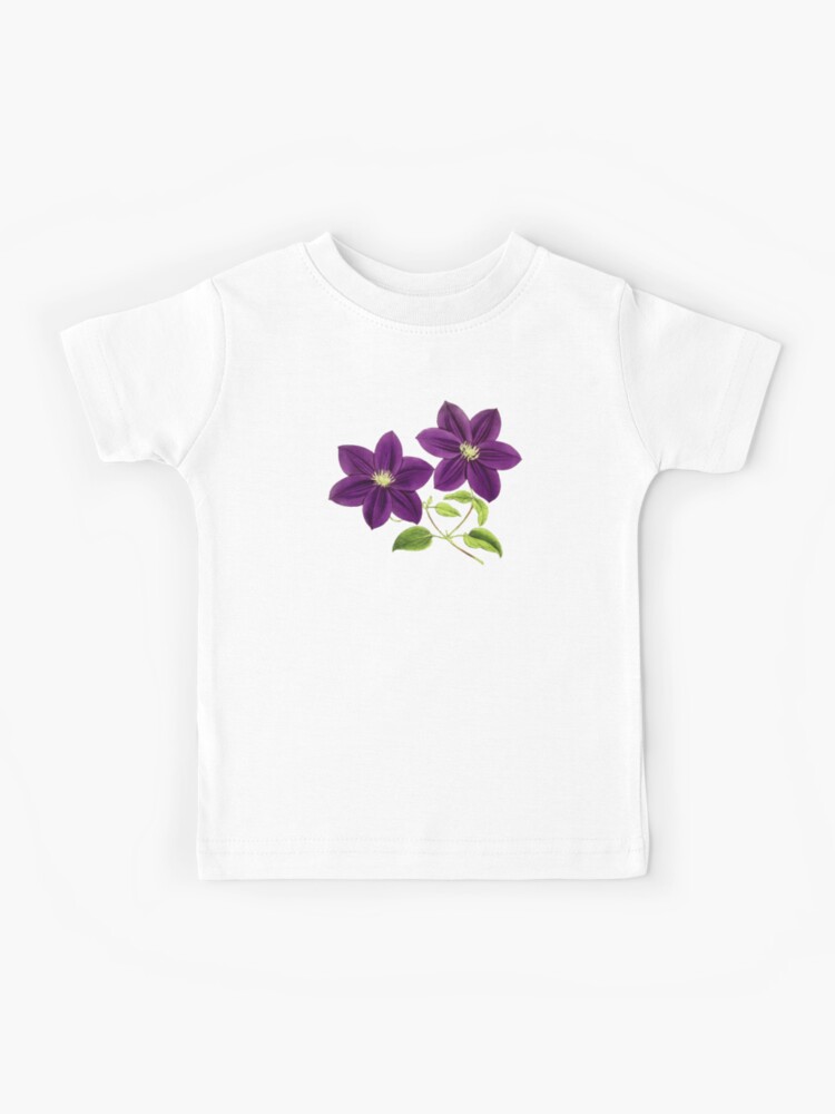 Camiseta para niños «Flores moradas vintage» de BetterDesigns4U | Redbubble