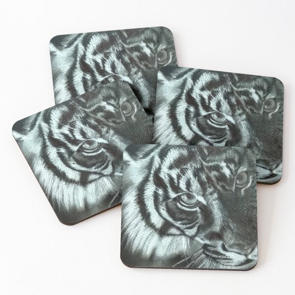 Item preview, Black and white tiger designed and sold by LydiaVinci.