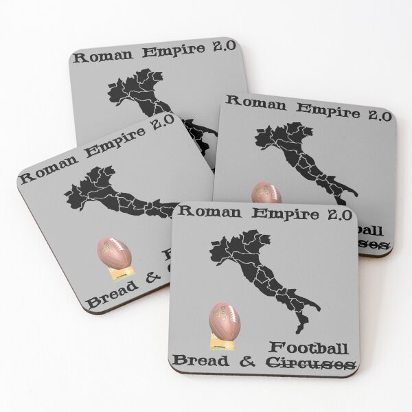 Item preview, Roman Empire 2.0 is Bread and Football instead of Circuses Upgraded to TV - USA, NFL - Italy Map Boot Kick designed and sold by Sabrina Dawkins.