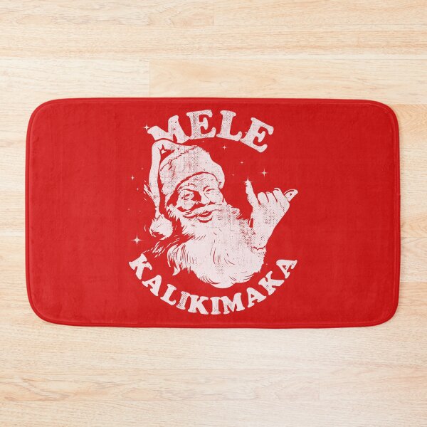 Item preview, Retro Christmas Mele Kalikimaka Santa Shaka Hawaii designed and sold by Alt Culture.