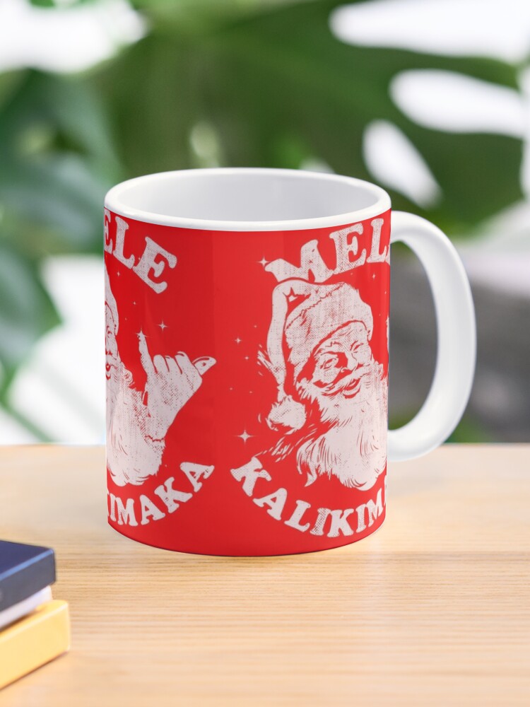 Retro Christmas Mele Kalikimaka Santa Shaka Hawaii | Coffee Mug