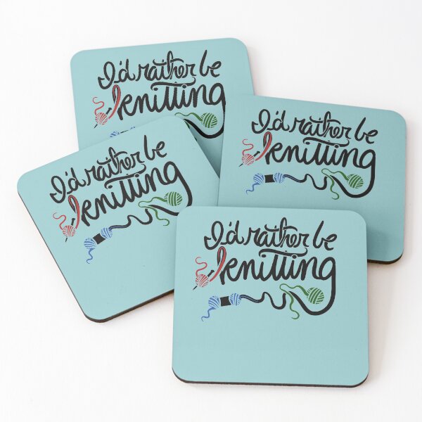 Item preview, I'd rather be knitting designed and sold by FrictionMaxxing.