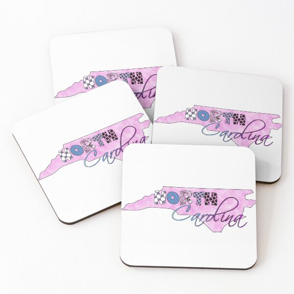 Item preview, North Carolina | NC | Show your Pride | Whimsical | Pink designed and sold by Susan Turpin.