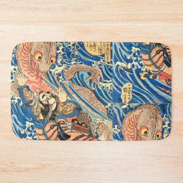 Item preview, Utagawa Kuniyoshi: Japanese Samurai fighting salamander designed and sold by Madjack Tees Kiwi SuperStore.