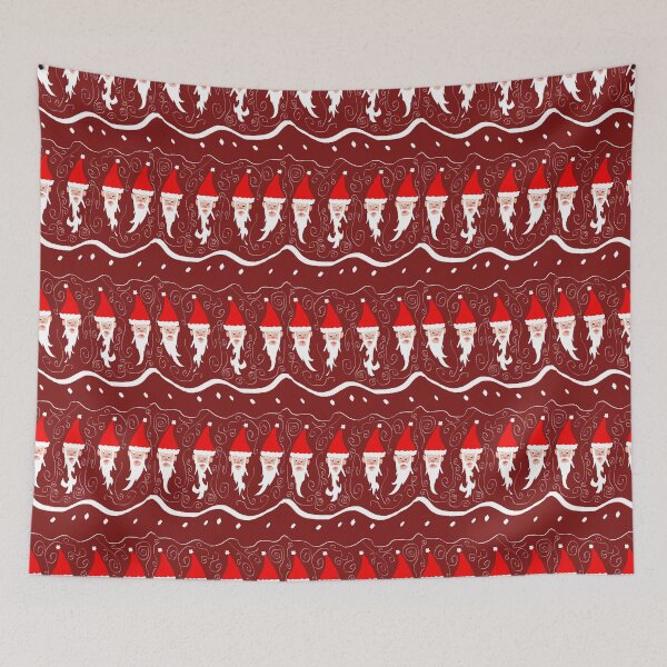 Item preview, Bearded Santa Pattern designed and sold by bloomingvine.