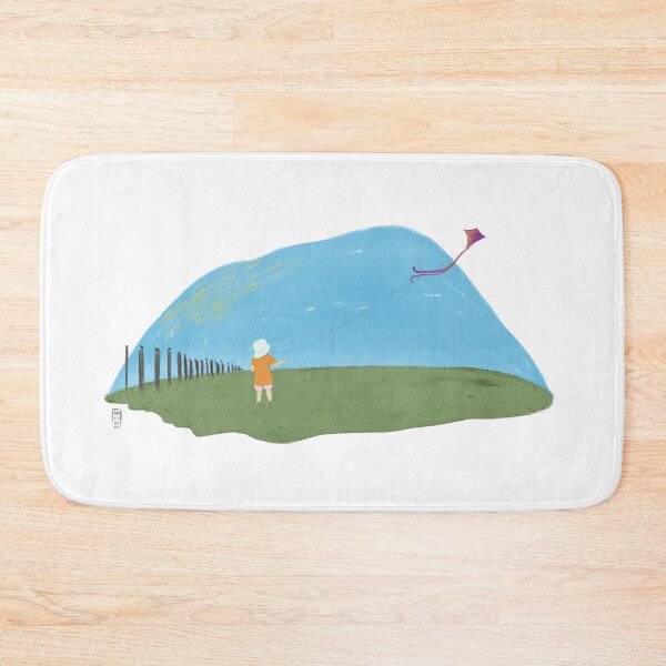 Item preview, A girl flying a kite naive illustration designed and sold by NaliniLe.
