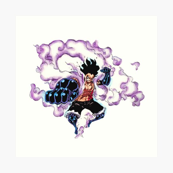 Luffy Gear 4 Snakeman Pirate Art Print By Axcler Redbubble