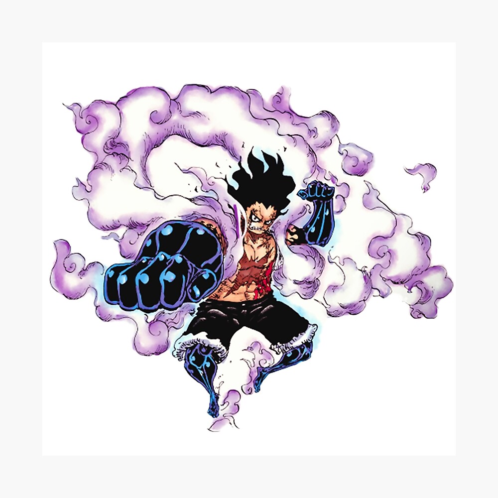 Poster Luffy Gear 4 Snakeman Pirate Par Axcler Redbubble
