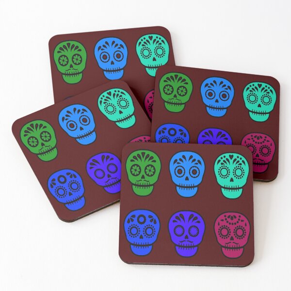 Item preview, Multicoloured Skulls designed and sold by Sipsta.
