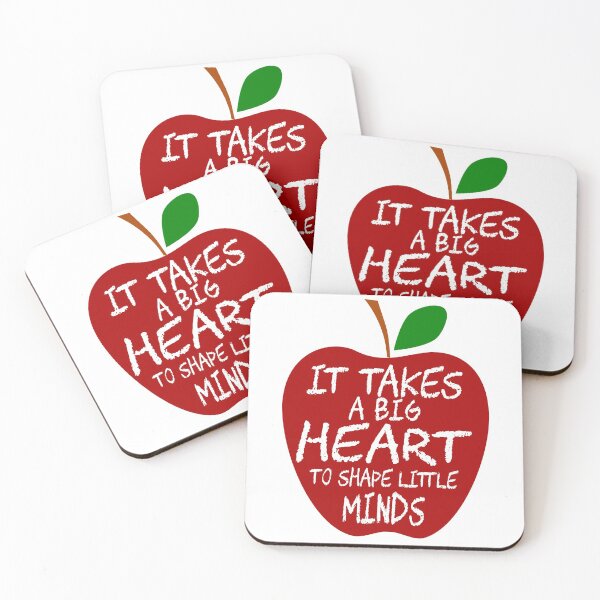 Item preview, Teacher apple it takes a big heart to shape little minds designed and sold by TheArtyApples.