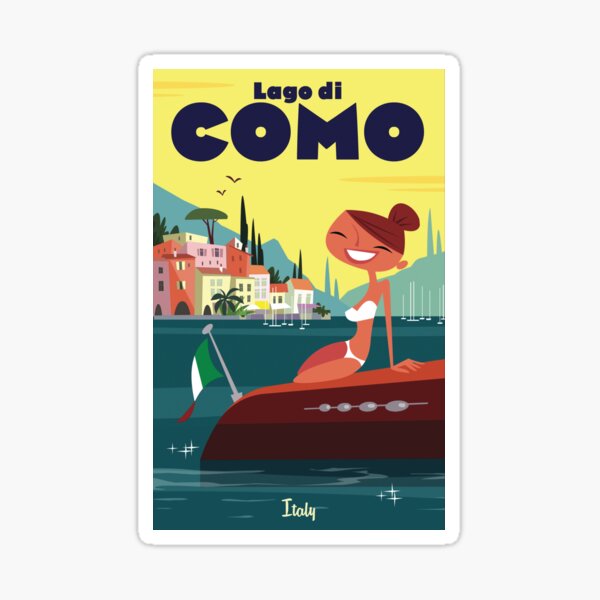 Item preview, Lake Como poster designed and sold by GAGodel.