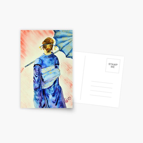 " So Claim" Kimono Girls series 09 Postcard