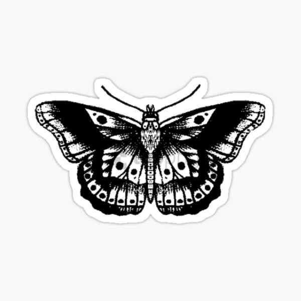 black butterfly Sticker by StephAv