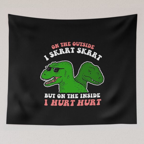 Item preview, On The Outside I Skrrt Skrrt But On The Inside I Hurt Hurt designed and sold by Yipptee Shirts.