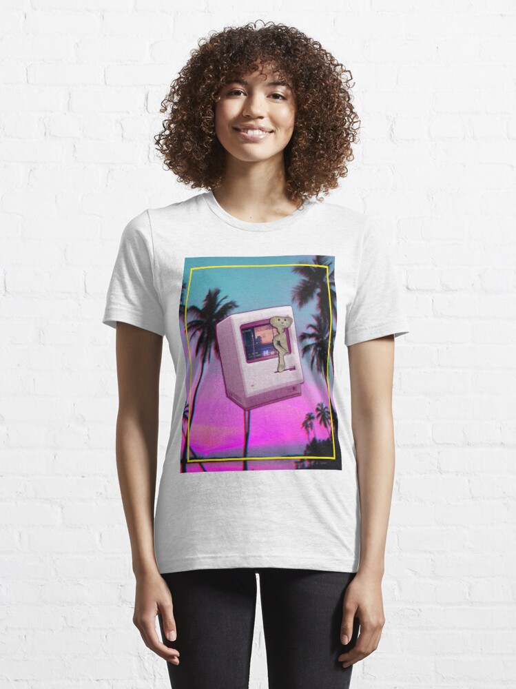 T-shirt Vaporwave Clothing Roblox, T-shirt, purple, text