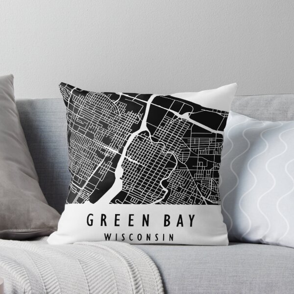 Item preview, Green Bay Map Art - Black designed and sold by GBSwagShop.