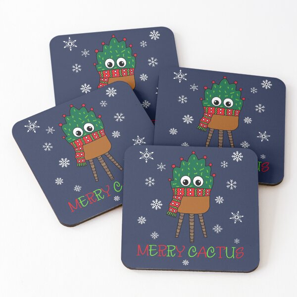 Item preview, Merry Cactus - Christmas Cactus With Scarf designed and sold by DreamCactus.