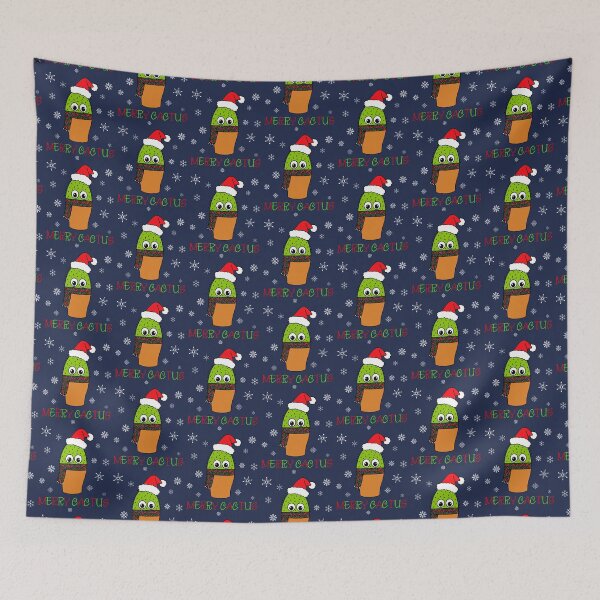 Artikelvorschau, Merry Cactus - Cute Cactus With Christmas Scarf entworfen und verkauft von DreamCactus.