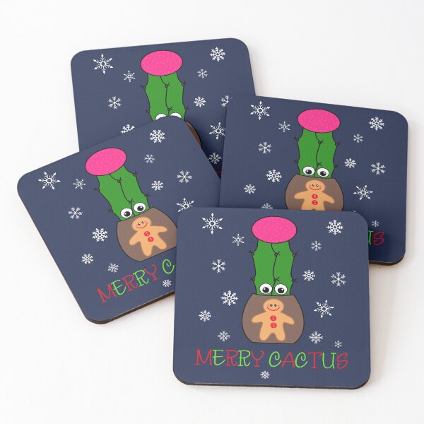 Item preview, Merry Cactus - Hybrid Cactus In Gingerbread Man Pot designed and sold by DreamCactus.