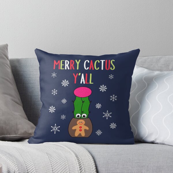Artikelvorschau, Merry Cactus Y'all - Hybrid Cactus In Gingerbread Man Pot entworfen und verkauft von DreamCactus.