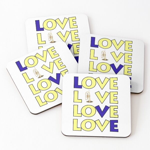 Item preview, Love x 4 - Mellophone designed and sold by BandMomDesigns.