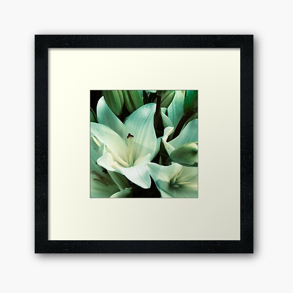 Item preview, Elegant White Lilies Exotic Floral Bouquet Photo designed and sold by DEC02.
