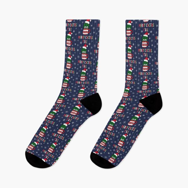 Item preview, Merry Cactus Y'all - Cactus With A Santa Hat In A Christmas Mug designed and sold by DreamCactus.