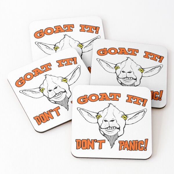 Item preview, Do not panic; Goat it; designed and sold by StickerApe.
