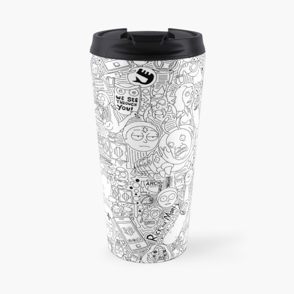 Doodle me Rick and Morty Travel Mug