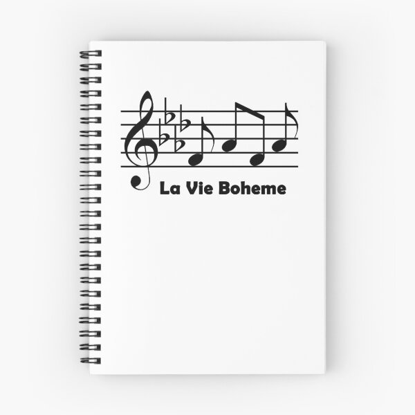 Item preview, Rent La Vie Boheme Musical Notes with Text designed and sold by FeatheredPrints.