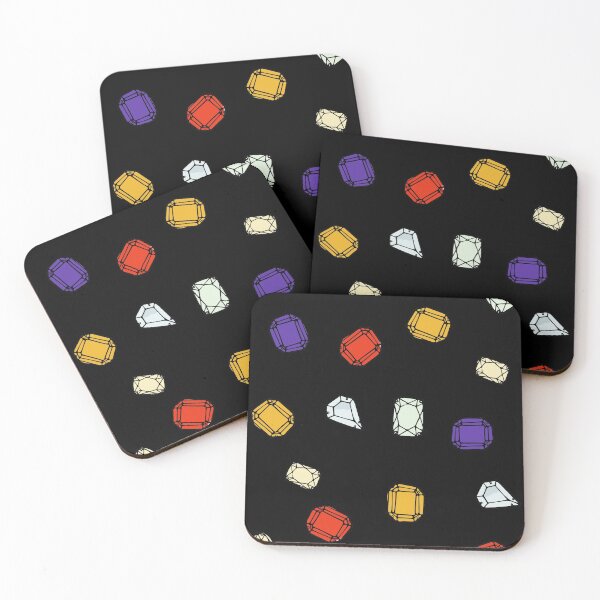 Item preview, Tropical Tiny Gems - On Black- New designed and sold by Spitfire July Doodles.