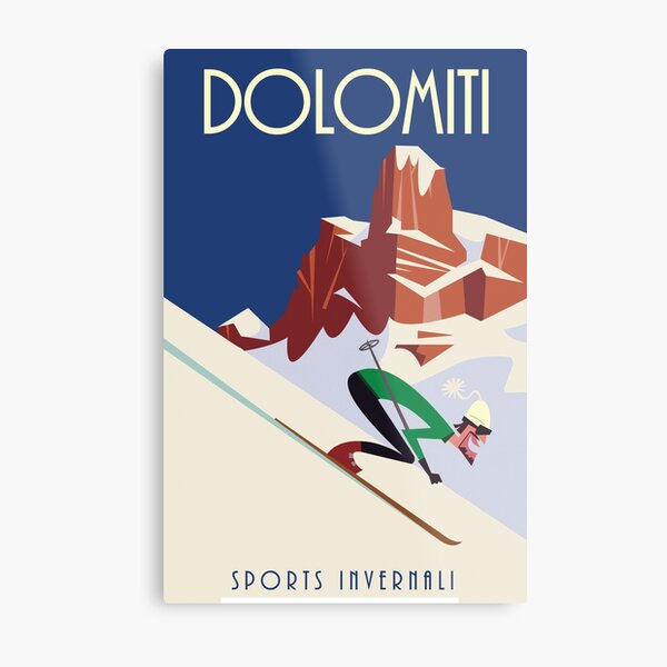Dolomites poster Metal Print