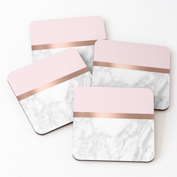 Artikelvorschau, Rosen-Goldmarmor-Pastellrosa-Muster entworfen und verkauft von NickiCollings.