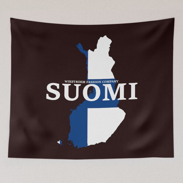 Artikelvorschau, Wikstroem Finnland Suomi Land Flagge entworfen und verkauft von Naohiro.
