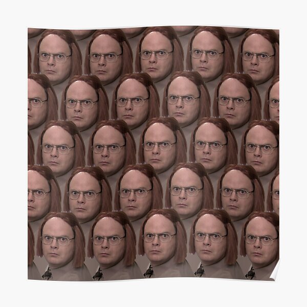 Dwight Schrute As Meredith Poster For Sale By Erindeplitch Redbubble