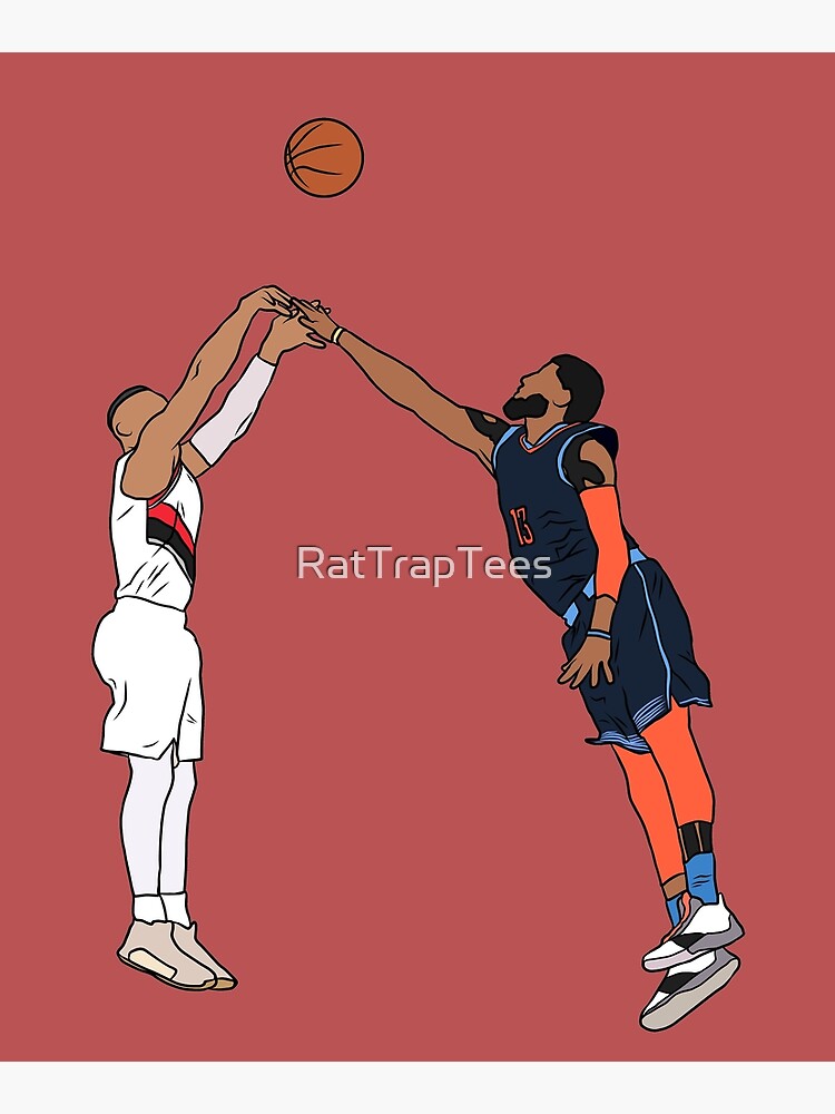 Damian Lillard Game Winner Over Paul George by RatTrapTees