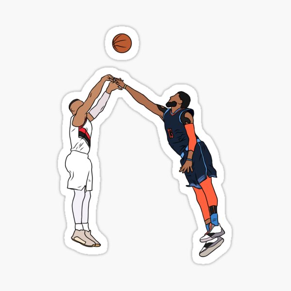 Item preview, Damian Lillard Game Winner Over Paul George designed and sold by RatTrapTees.