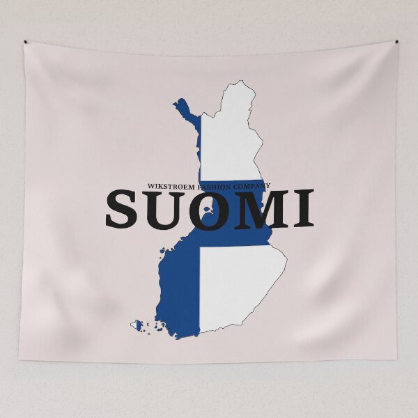 Artikelvorschau, Wikstroem Finnland Suomi Land Flagge entworfen und verkauft von Naohiro.