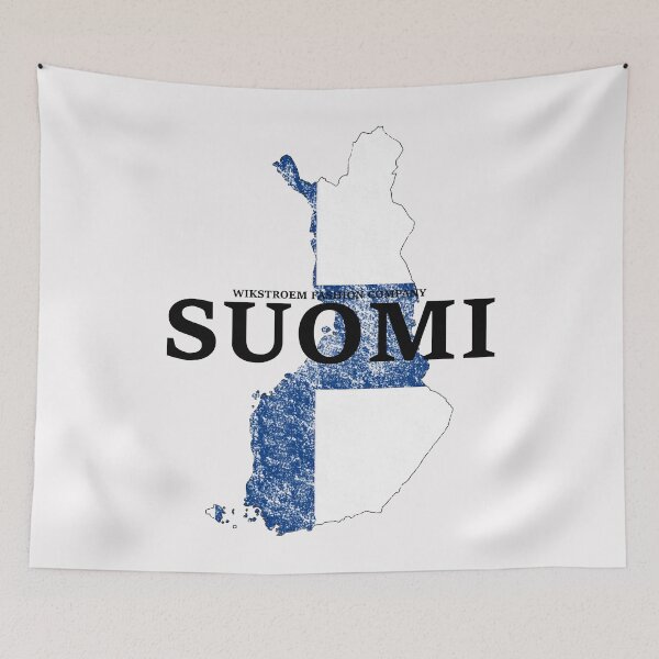 Aperçu de l'œuvre Wikstroem Finland Drapeau Suomi drapeau utilisé créée et vendue par Naohiro.