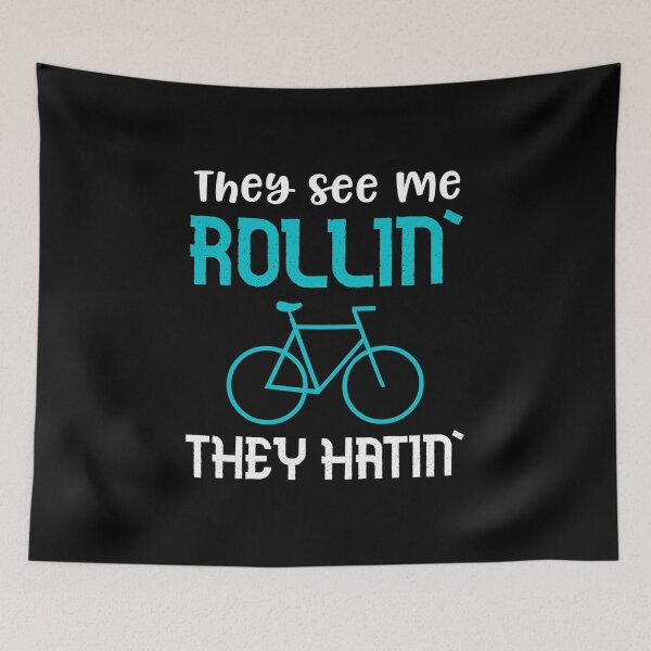 Item preview, Spin Class Funny Rollin Hatin Quote Workout Gym Bike Saying  designed and sold by CreatedByHeidi.