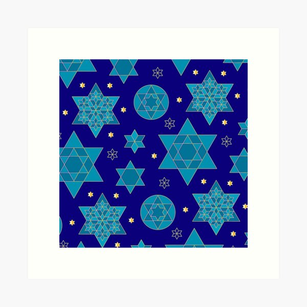Item preview, Hanukkah Star of David Elegant Pattern designed and sold by DEC02.