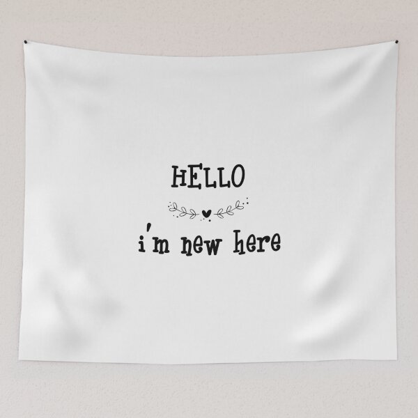 Item preview, Hello, I'm New Here ! Heart Ornament for Newbies designed and sold by g1v1.