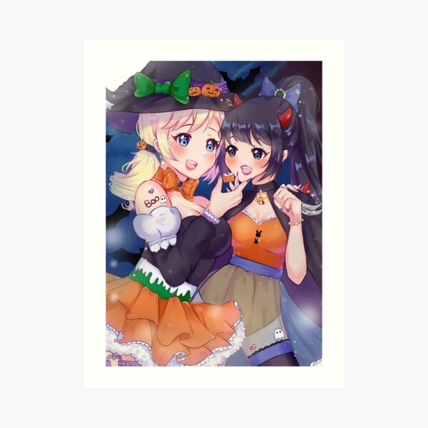 Halloween Girls Art Print