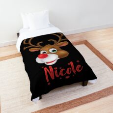 Nicole Xmas Deer for Christmas Comforter